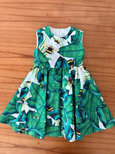 Vestido estampado infantil festa luxo Luluzinha - 2/3 anos