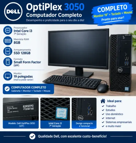 Computador Dell OptiPlex 3050 Completo