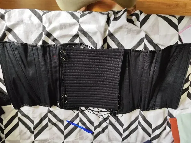 Corset Preto com cordas P - Nova 