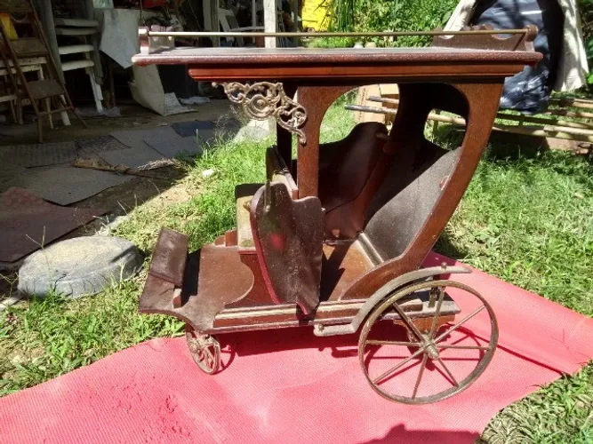 Carrinho chá, bebida, carroça