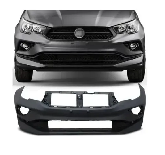 Parachoque Dianteiro Fiat Cronos 2018 - Preto Liso - DTS
