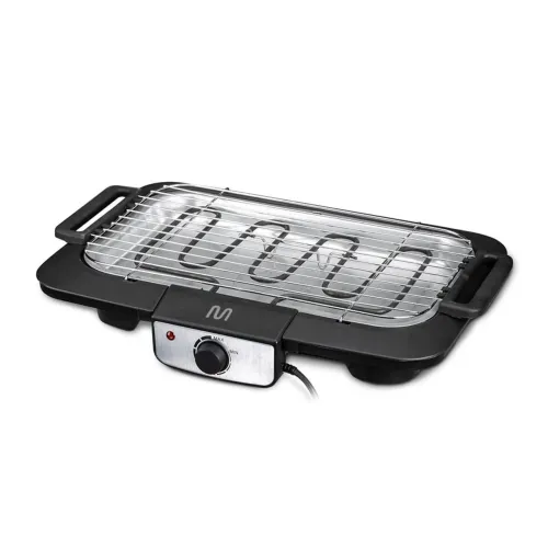 Churrasqueira Elétrica 220v-1800w com Controle de Temperatura Inox Preto Multi