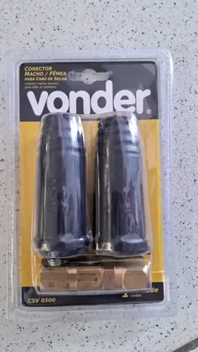 Conector macho/femea para cabo de solda 
