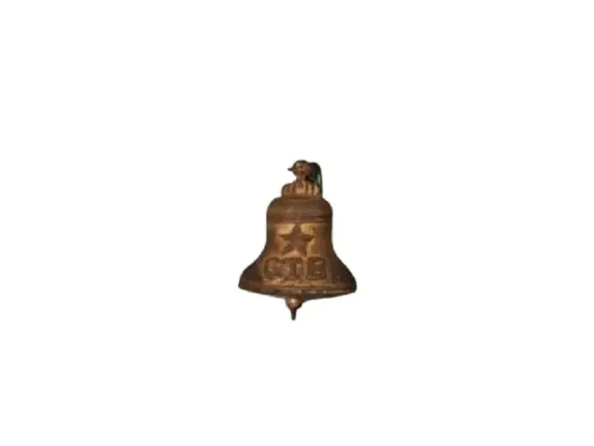 Broche Alfinete De Gravata CTB (Companhia Telefônica Brasileira) Bronze Anos 50