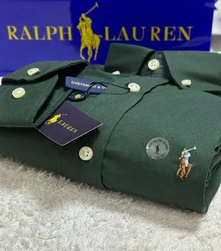 Camisa Manga Longa Polo Ralph Lauren - Verde Escuro - Tam. GG