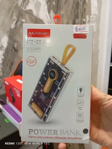 Carregador bateria portátil 10000mah