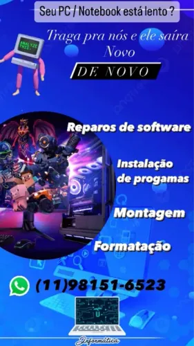 Seu pc ou notebook está lento ? Traga ele para nós 