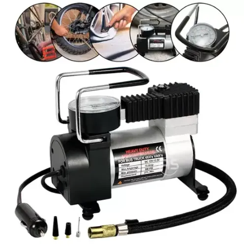 * Mini Compressor Ar Portátil 12v Veicular Carro Moto Caminhão Bicicleta E Inflavel - z313