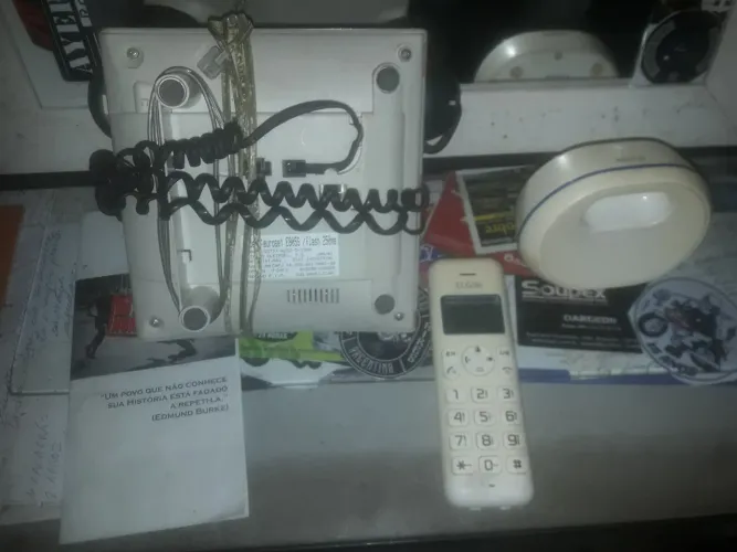 Telefone SEM fio + telefone com fio. Siemens/Elgin.