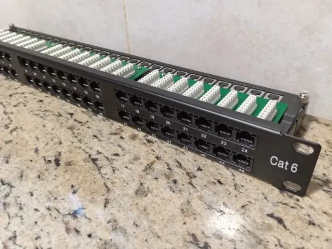 Patch Panel CAT6 48 Portas