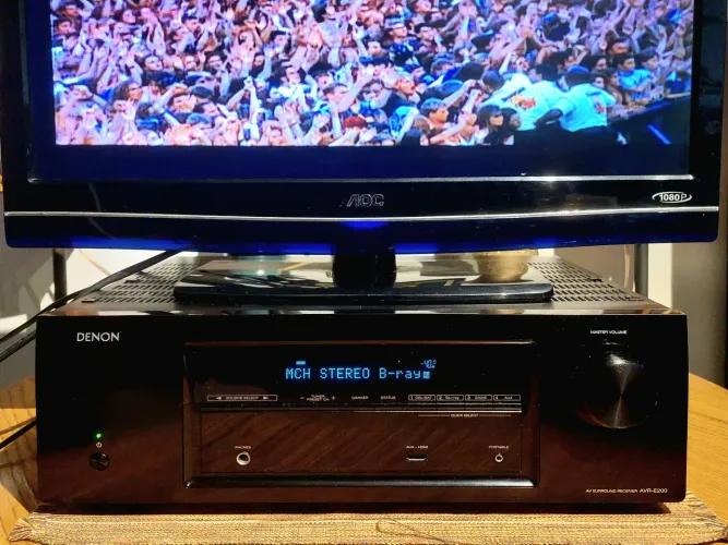 RECEIVER DENON AVR E200 5.1 75 a 165w/ch 6 a 16ohms