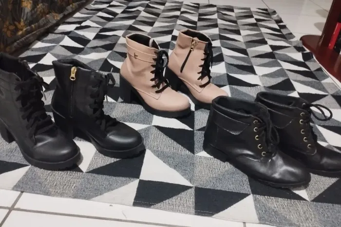3 Pares Por 250,00 Botas femininas Bloguerinha- 