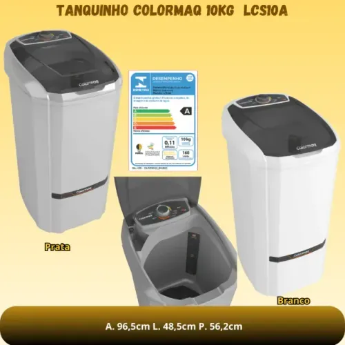 Lavadora Semiautomatica Colormaq lcs 10kg - Já com Entrega