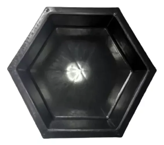 Pacote Com 10 Formas Plásticas Pavimento 20x20x6cm Para Sextavado Paver Hexagonal