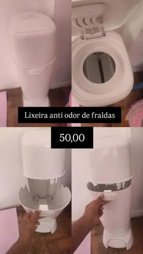 Lixeira anti odor de fraldas