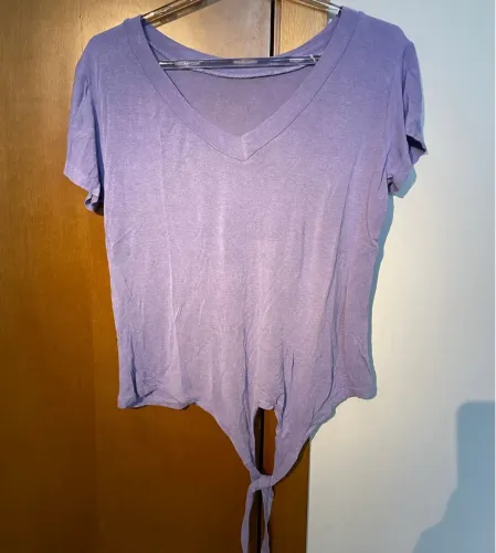 Blusa Lavanda com Amarração