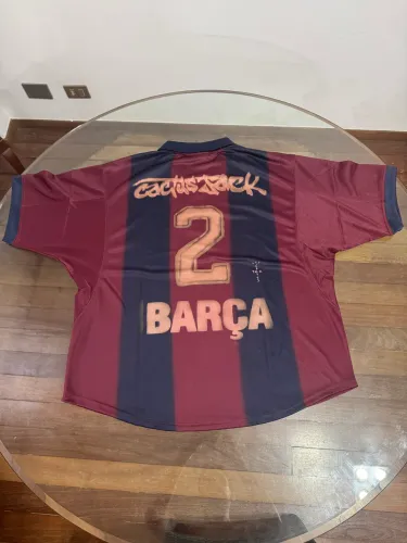 Camiseta Travis Scott x Barcelona Retro 2000/01 Home Skeleton