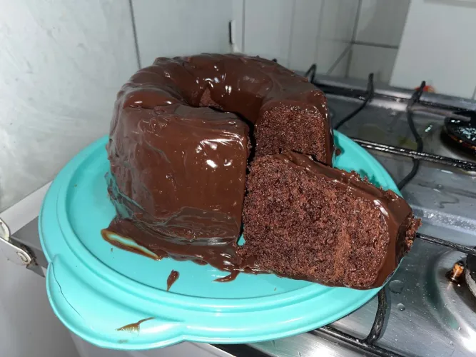 Bolo de chocolate caseiro, irresistível!
