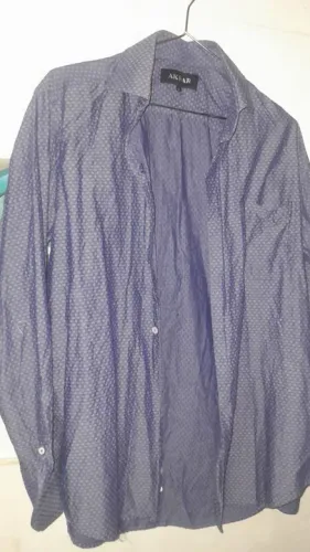 Camisa Social Masculina Azul