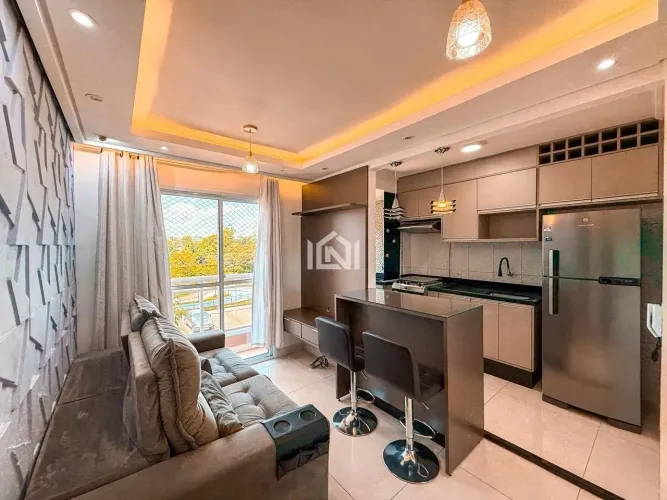 Apartamento mobiliado à venda no condomínio Grand Club Cotia