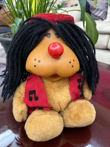 Boneco Pelucia Musicão Raro Garrafinha Seriado Globo Retro