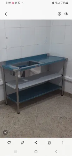 Bancada Pia em inox
