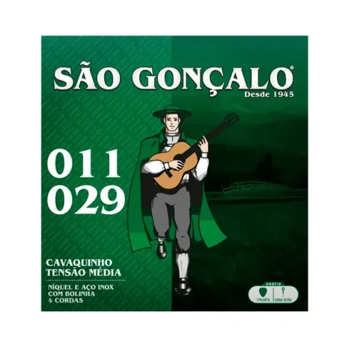 Corda São Gonçalo P/ Cavaquinho Tensão Média 11/29 - EC0442