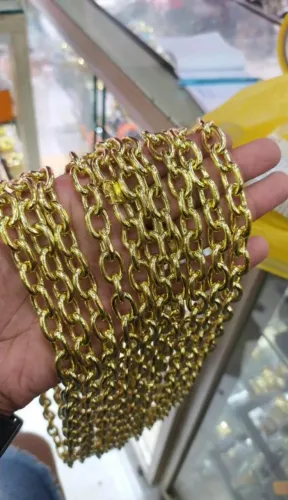 Corrente Cadeado 12mm Dourada Grossa - Estilo e Elegância