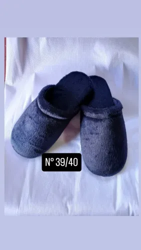 Pantufa de tecido veludo 