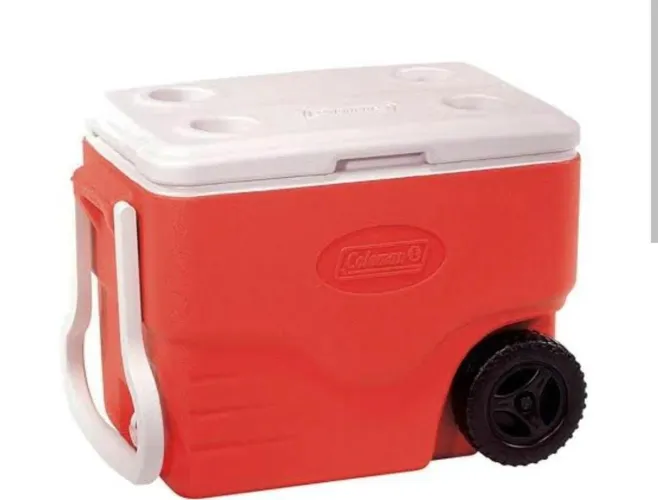 Caixa termica coleman 38 litros com rodas 