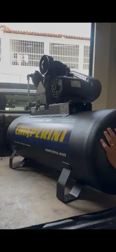 Compressor 250 Litros 175 Psi 20 pés Industrial Motor 5CV Trifásico - Chiaperini (Novo)