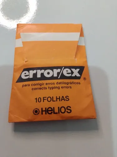 Erro/ex para corrigir erros de datilografia 