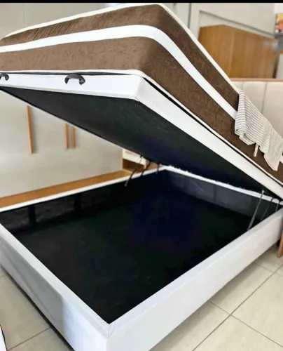 Cama Box Baú com Colchão molas ensacadas Casal