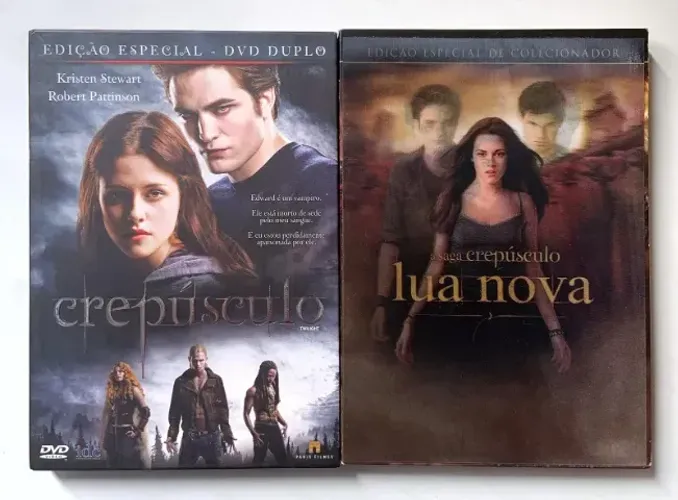 DVD A Saga Crepúsculo: Crepúsculo E Lua Nova (2 Box Duplos)