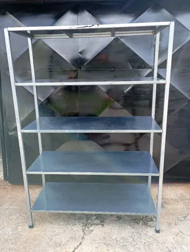 Estante de aço inox para cozinha industrial
