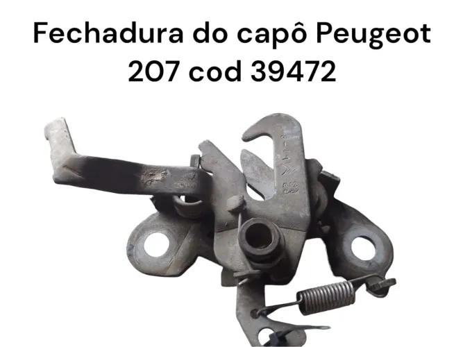 Fechadura Do Capô Peugeot 207 Cod 39472