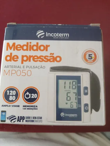 Medidor de Pressão Arterial e Pulsação Incoterm MP050