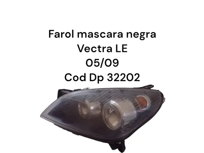 Farol Máscara Negra Vectra Lado Esquerdo 05/09 Cod Dp32202