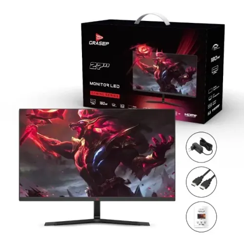 Monitor Gamer Grasep D-270G/180H - 27" IPS, 180Hz, 1ms, HDMI/DP