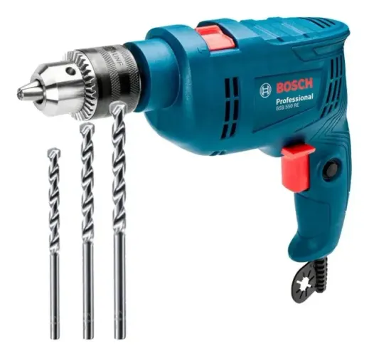FURADEIRA BOSCH C/IMPACTO GSB 550 RE 550W C/3BROCAS 220V