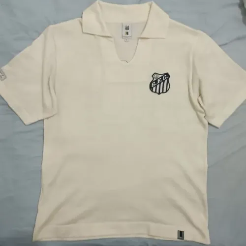 Camisa primeiro gol Rei Pelé Santos FC Retrô Lance! Tamanho M