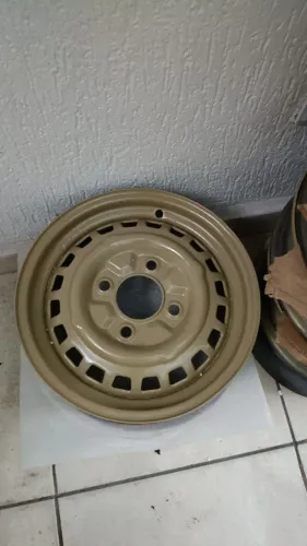 RODA 4 FUROS ARO 15 ORIGINAL DO FUSCA 73