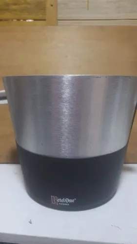 Balde de gelo alumínio e borracha 