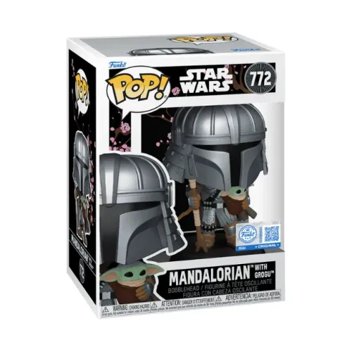Funko Pop Mandalorian With Grogu 772