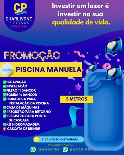 Piscina de Fibra 5,00m