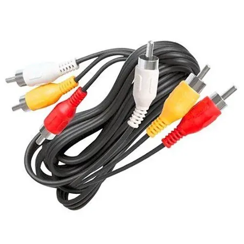 Cabo RCA AV para TV, Vídeo, Console - Novo