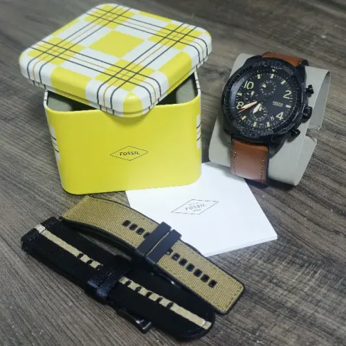 Relógio Original Fossil Bronson Chronograph FS5714