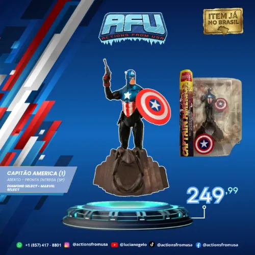 Hasbro Marvel Select - Capitão América Buck