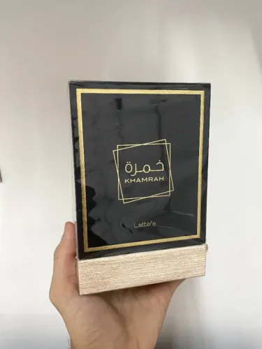 Perfume Árabe Khamrah Lattafa Original 100ml Unissex Doce Amadeirado Alta Fixação