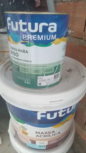 Tinta piso branca